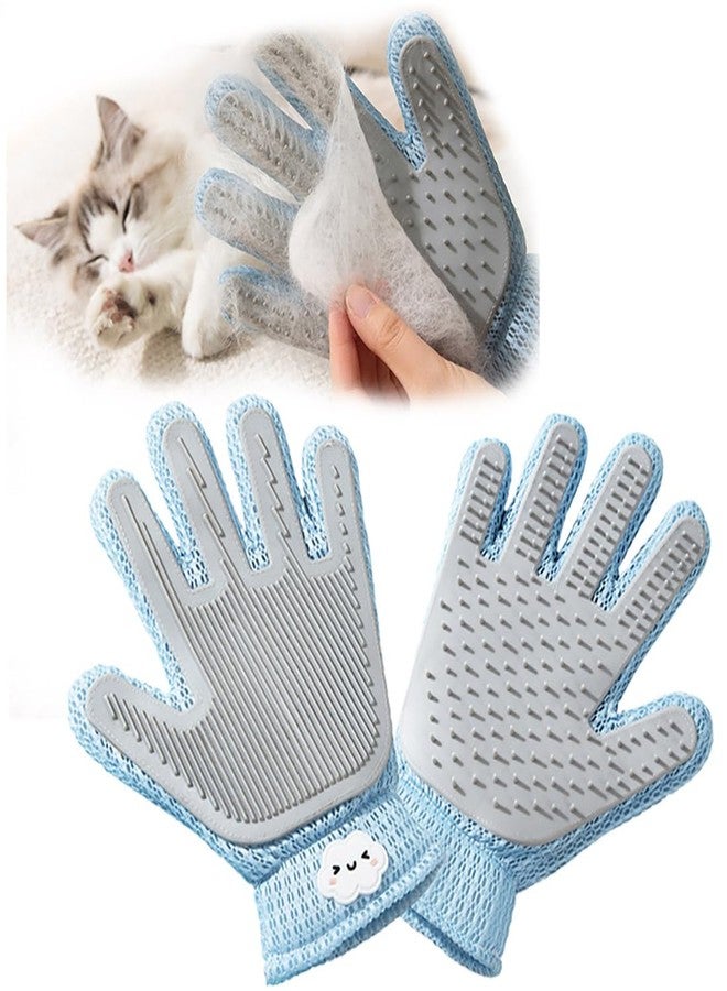 Cool Lemon 2 in 1 Pet Grooming Gloves for Dogs & Cats, Pet Fur Remover Glove, Grooming Brush for Shedding, Massage, Hair Remover Mitt, Fur Cleaner for Couch, Clothes,Carpet -1 Piece - Image 1